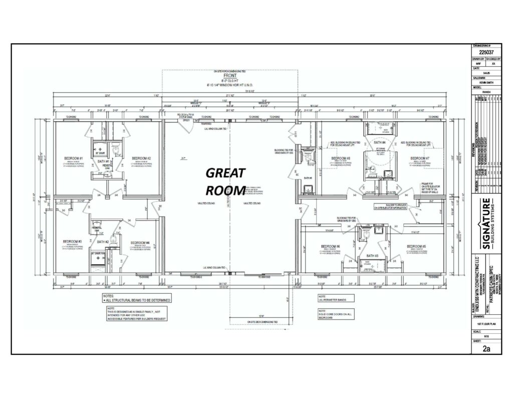 New Lodge Plans at Patriots Cove Interior