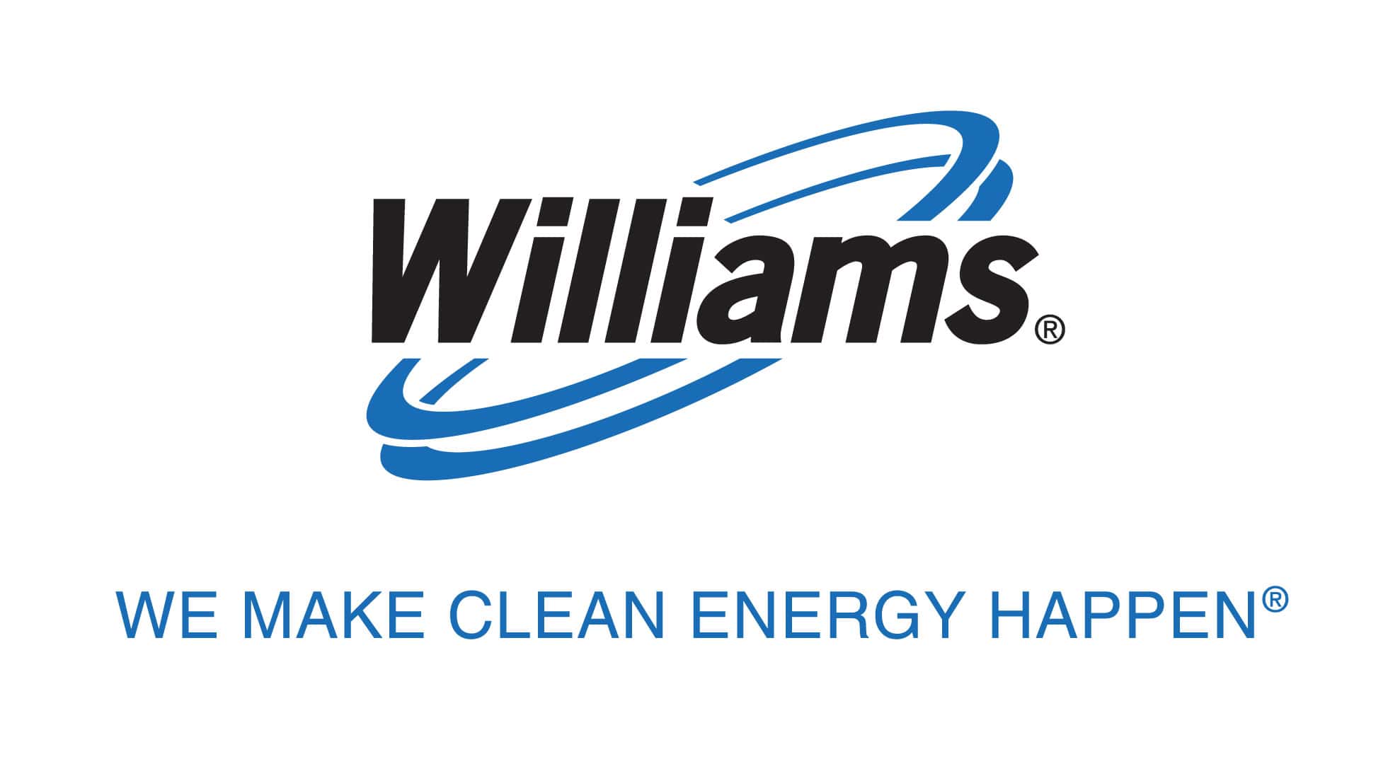 Williams Energy logo at Patriots Cove, clean energy initiative.